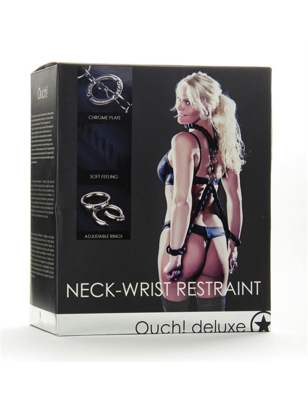 Комплект Neck-Wrist Restraint: наручники и ошейник 