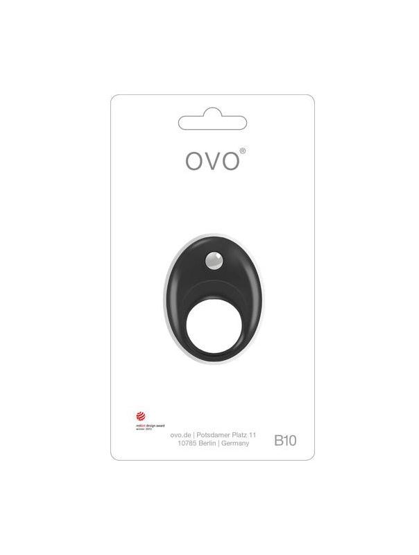 Эрекционное кольцо черное OVO B10