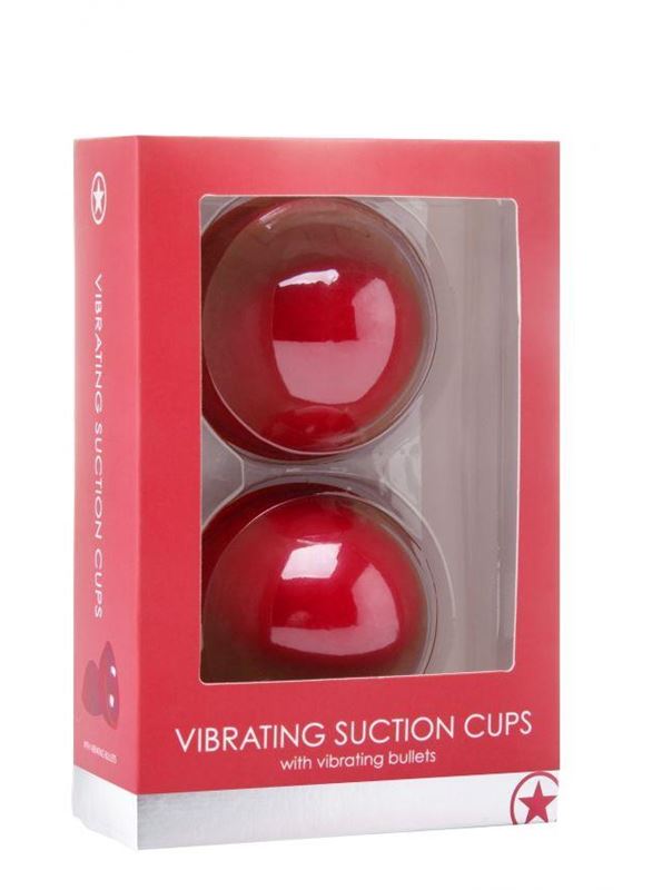 Красные вакуумные присоски с вибрацией Vibrating Suction Cup