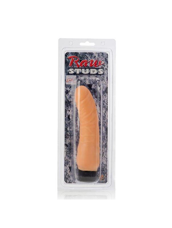 Телесный вибратор-реалистик RAW STUDS REALISTIC FLEX - 20 см.