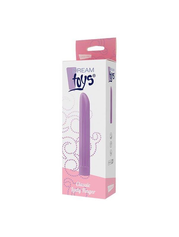 Фиолетовый многоскоростной вибратор Lady Finger (16 см)