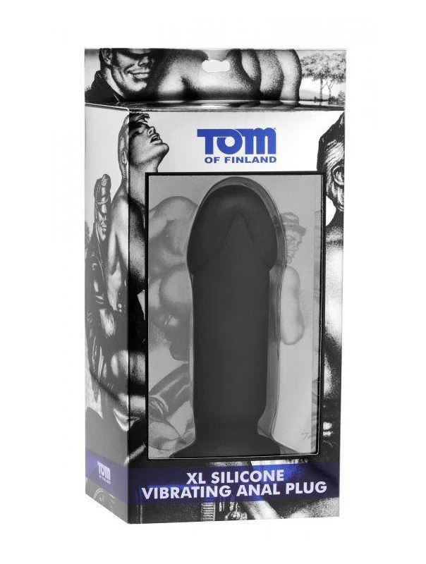 Анальный вибратор XL Silicone Vibrating Anal Plug - 19,5 см.