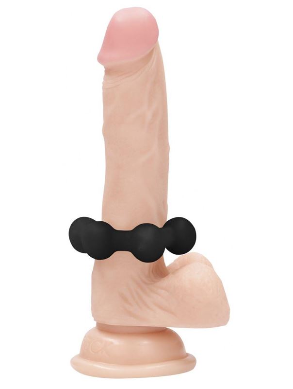 Черное эрекционное кольцо No.82 Weighted Cock Ring