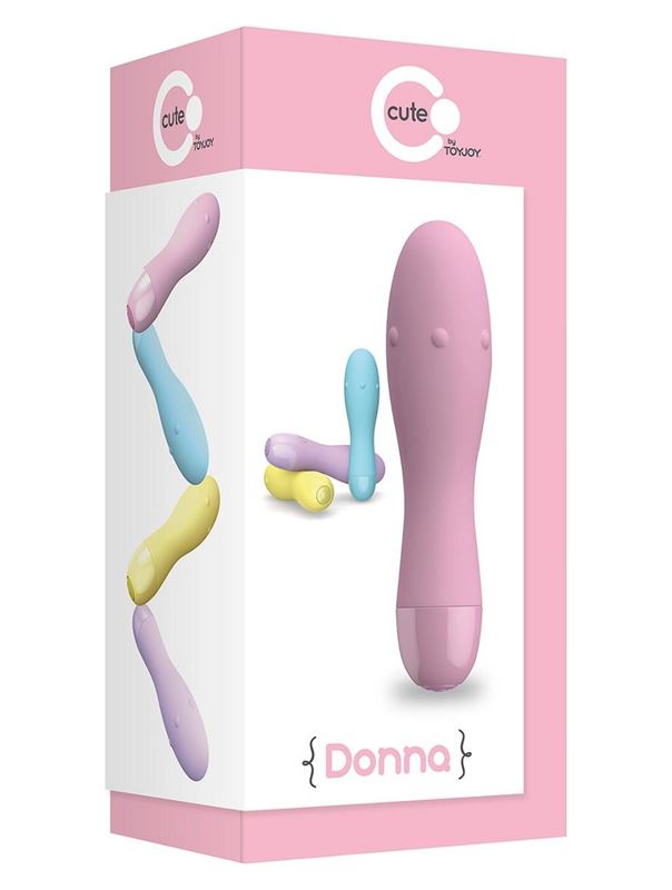 Нежно-розовый вибратор DONNA - 12 см.