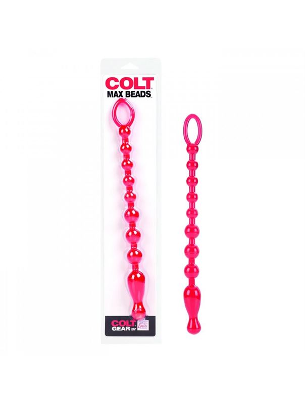 Красная анальная цепочка Colt Max Beads Red 