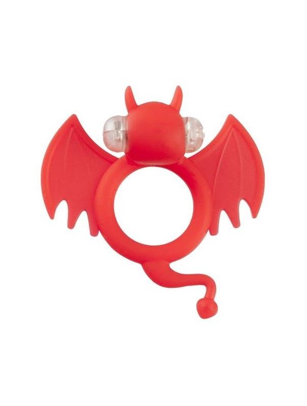 Красное эрекционное кольцо Devil Bat