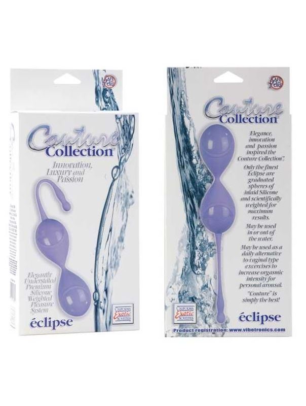 Сиреневые вагинальные шарики Couture Collection Eclipse