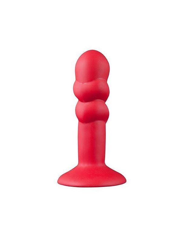 Красная анальная пробка SHOVE UP 5INCH SILICONE BUTT PLUG RED - 12,7 см.