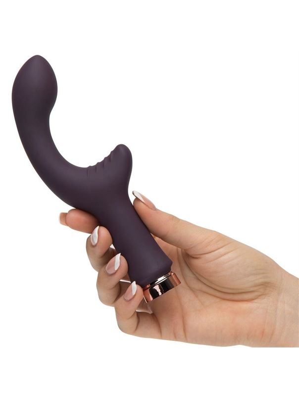 Фиолетовый вибратор Lavish Attention Rechargeable Clitoral G-Spot Vibrator (18,4 см)