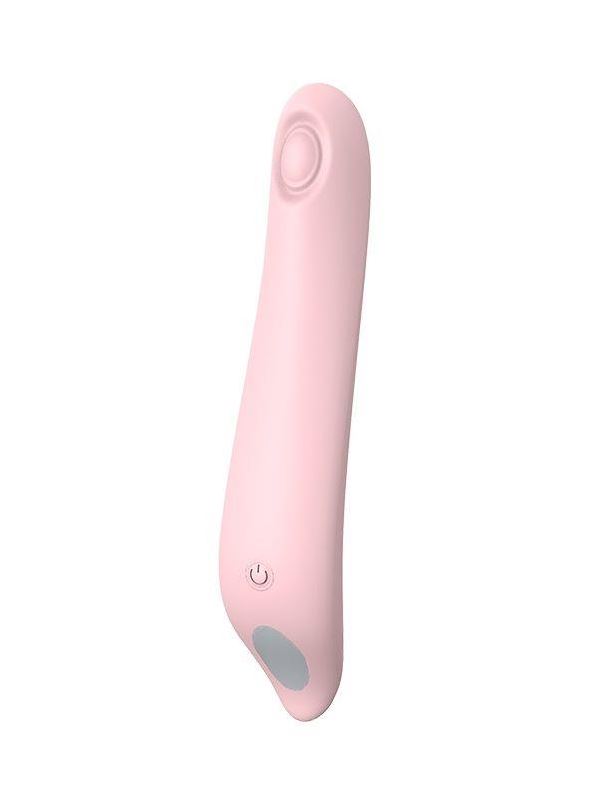 Нежно-розовый вибромассажер LUSTY WOODPECKER (18 см)