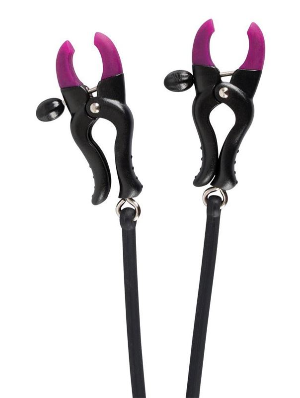 Эрекционное кольцо с зажимами на соски Cock Ring  Clamps