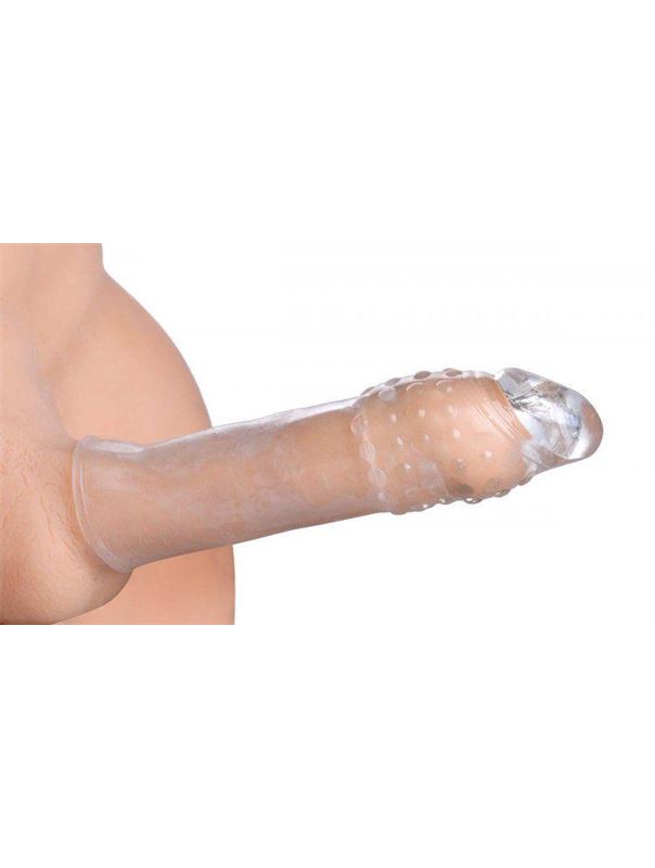 Удлиняющая насадка Thick Stick Clear Textured Penis Extender (17,8 см)