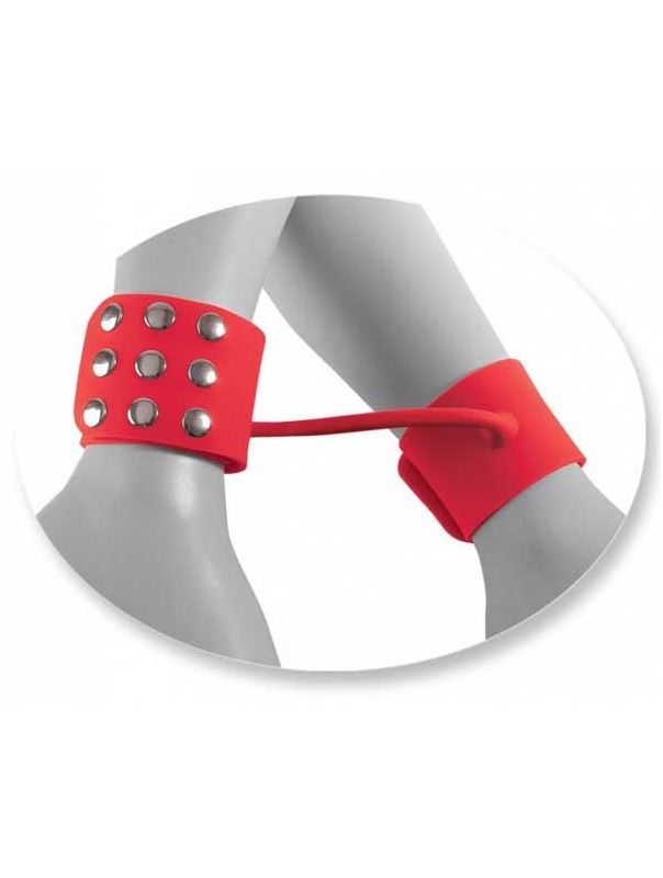 Силиконовые наручники FF ELITE - SILICONE CUFFS RED