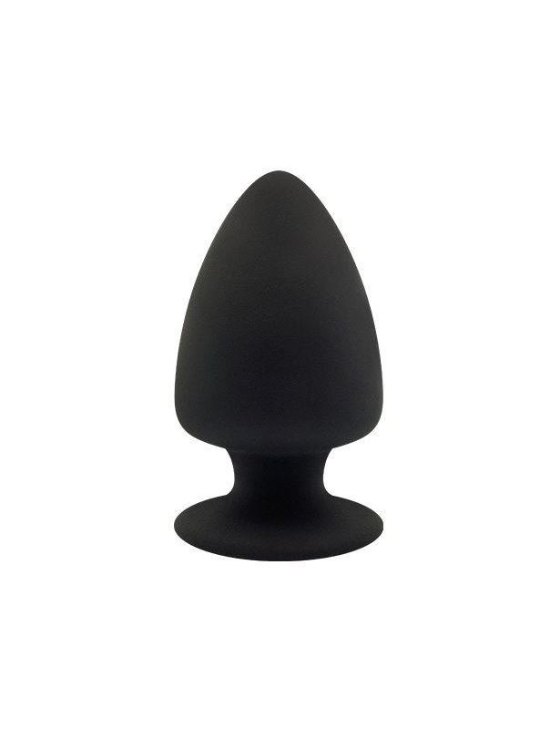 Черная анальная пробка PREMIUM SILICONE PLUG M (11 см)