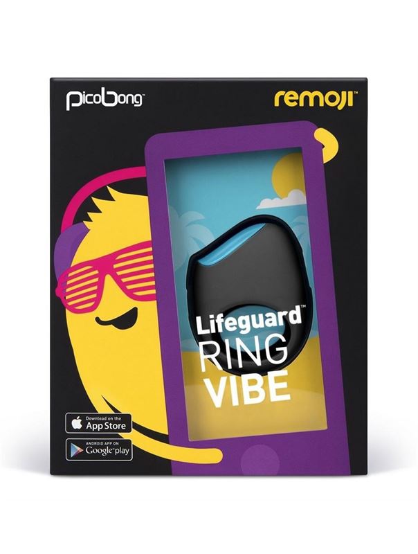 Чёрное перезаряжаемое эрекционное кольцо LIFEGUARD RING VIBE