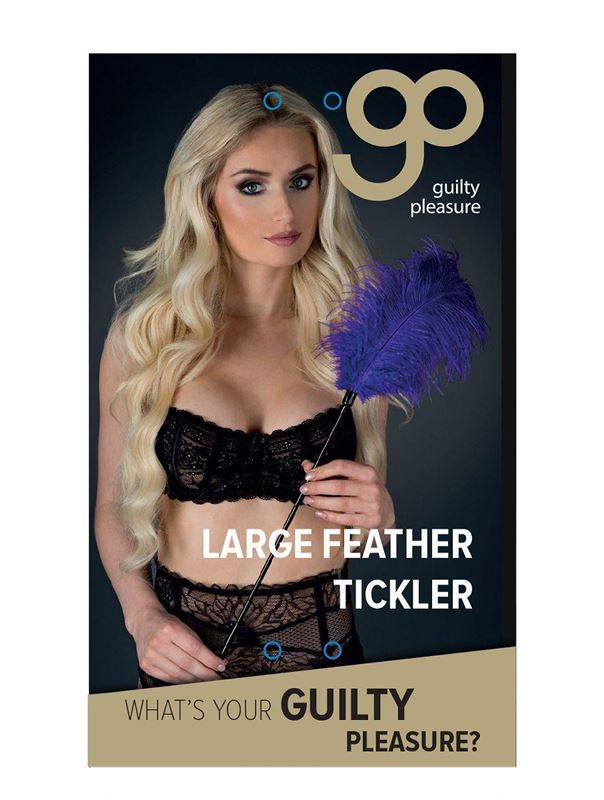 Стек с большим фиолетовым пером Large Feather Tickler (65 см)