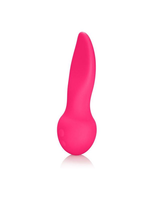 Розовый виброязычок Mini Marvels Silicone Marvelous Flicker