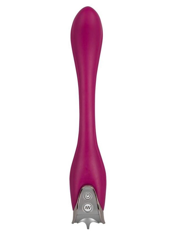 Розовый гнущийся вибратор Flexi Lover - 24 см.