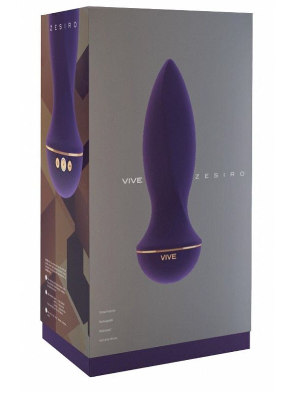 Фиолетовая анальная втулка Silky Buttplug Medium - 12,5 см.