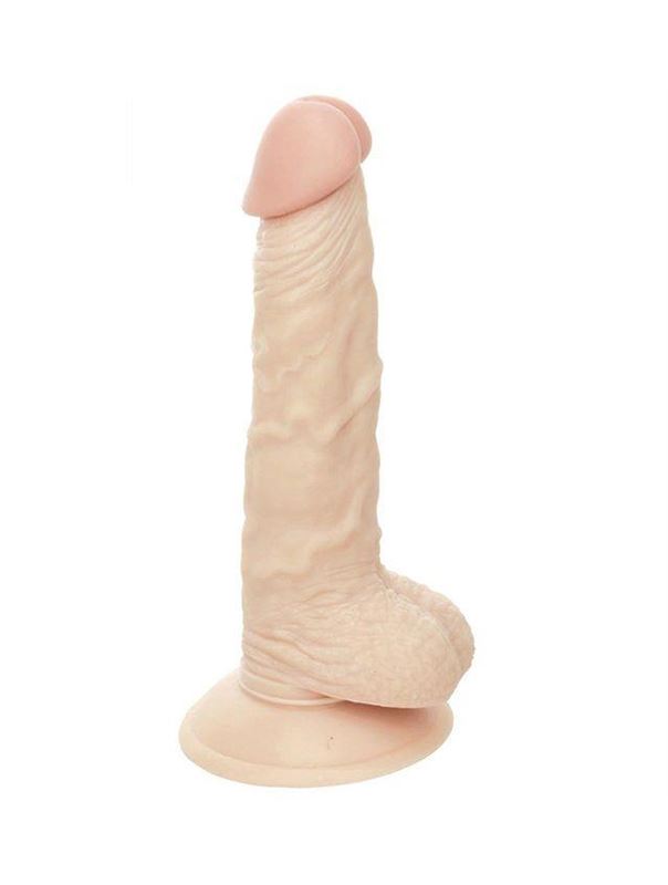 Телесный фаллоимитатор на присоске G-GIRL STYLE 7INCH DONG WITH SUCTION CAP - 17,8 см.