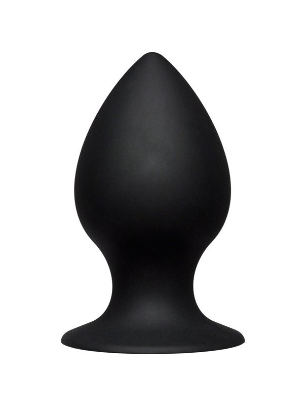 Чёрная анальная пробка Kink Ace Silicone Plug 4.5 - 11,43 см.