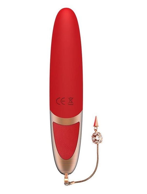 Красный вибратор DYSIS BRIGHT (12,6 см)