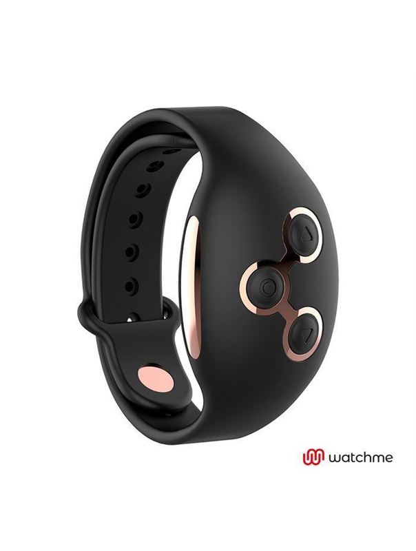 Черно-золотой вибратор-кролик с пультом-часами Anne's Desire Rabbit Vibe Wireless Watchme (20,5 см)