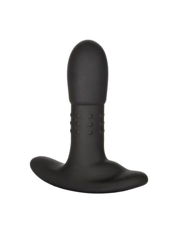 Черный массажер простаты с браслетом-пультом Eclipse Wristband Remote Beaded Probe - 12,75 см.