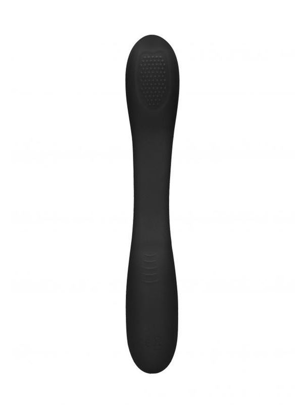 Черный двухсторонний вибратор Flex (21,5 см)