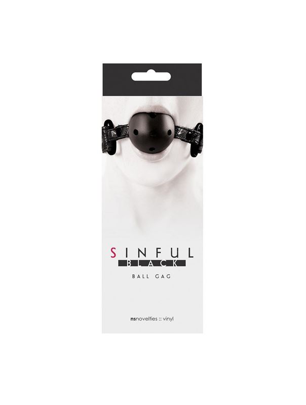 Виниловый кляп SINFUL BALL GAG