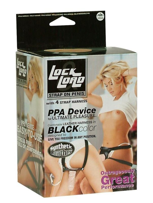 Телесный страпон Lock Load Strap-on - 16,5 см.