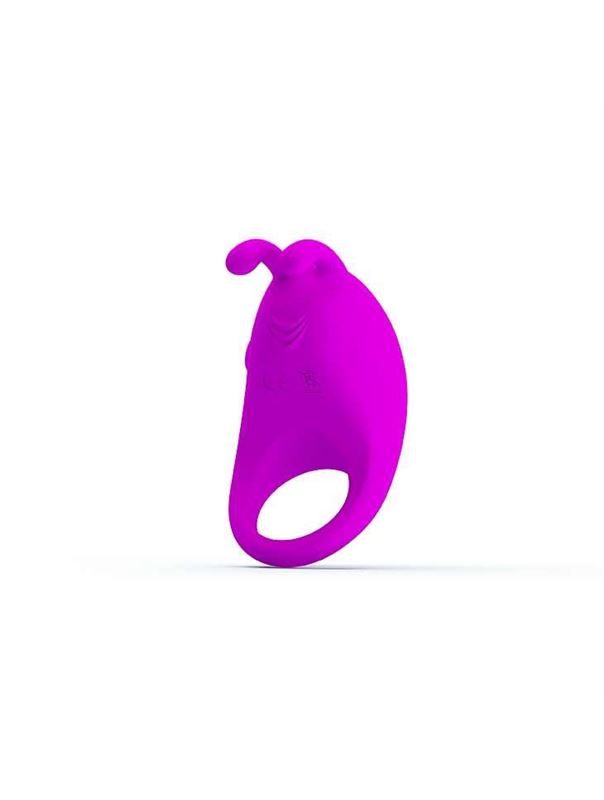 Лиловое эрекционное кольцо с вибрацией Rabbit Vibrator