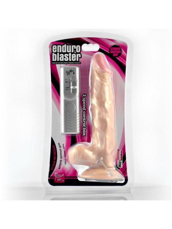 Телесный вибратор реалистик Enduro Blaster с присоской (21,5 см)