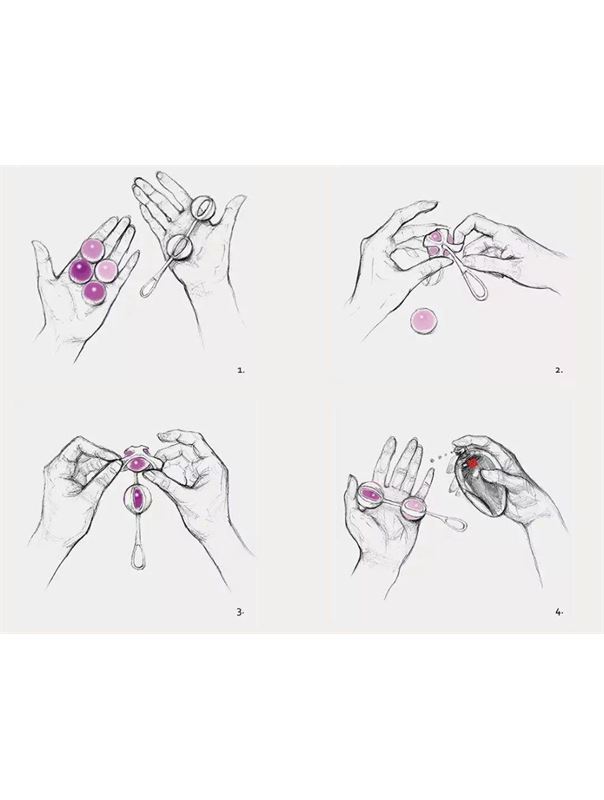 Розовые вагинальные шарики Geisha Balls 2