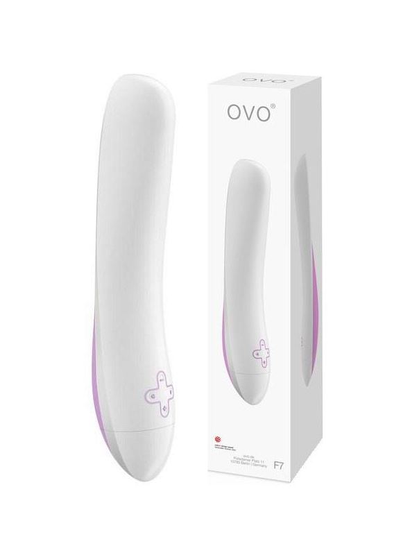 Вибратор белый OVO F7 (20 см)