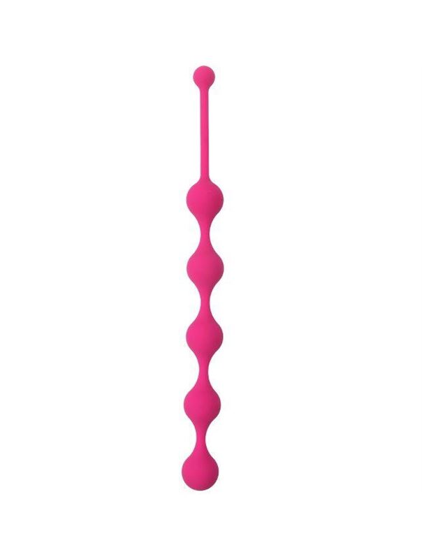 Розовая анальная цепочка SEE YOU FIVE BEADS ANAL (28,1 см)