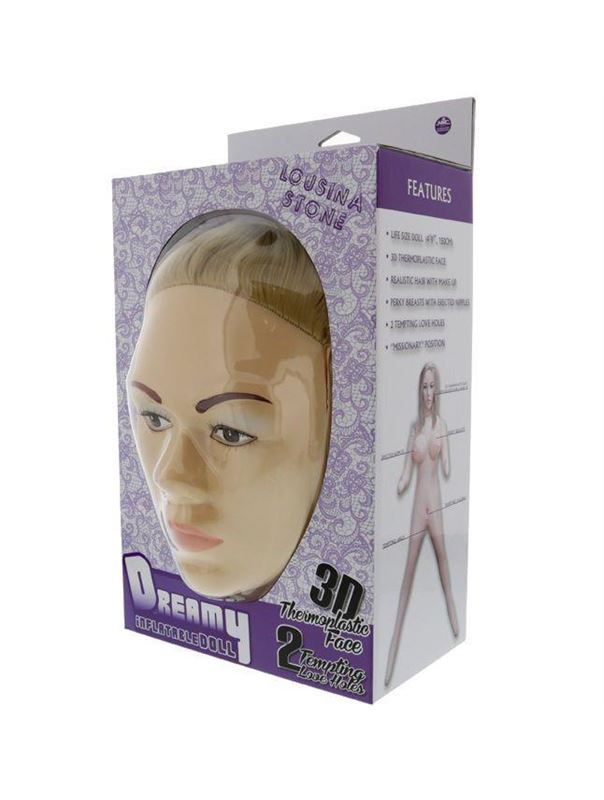 Надувная секс-кукла с реалистичным личиком LOUSINA STONE DOLL