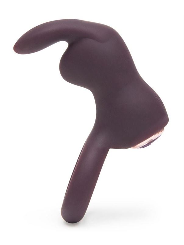 Фиолетовое эрекционное виброкольцо Lost in Each Other Rechargeable Rabbit Love Ring