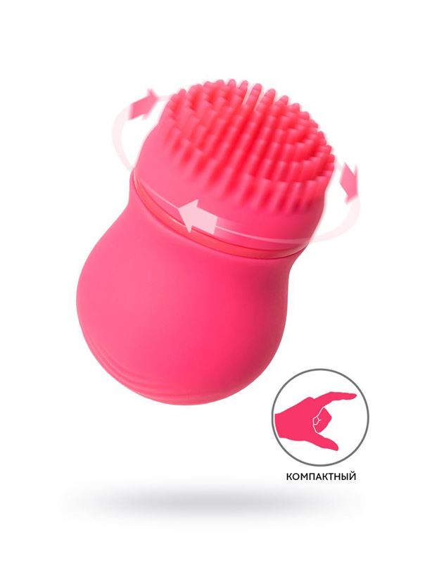 Розовый стимулятор клитора CURU-CURU BRUSH ROTER