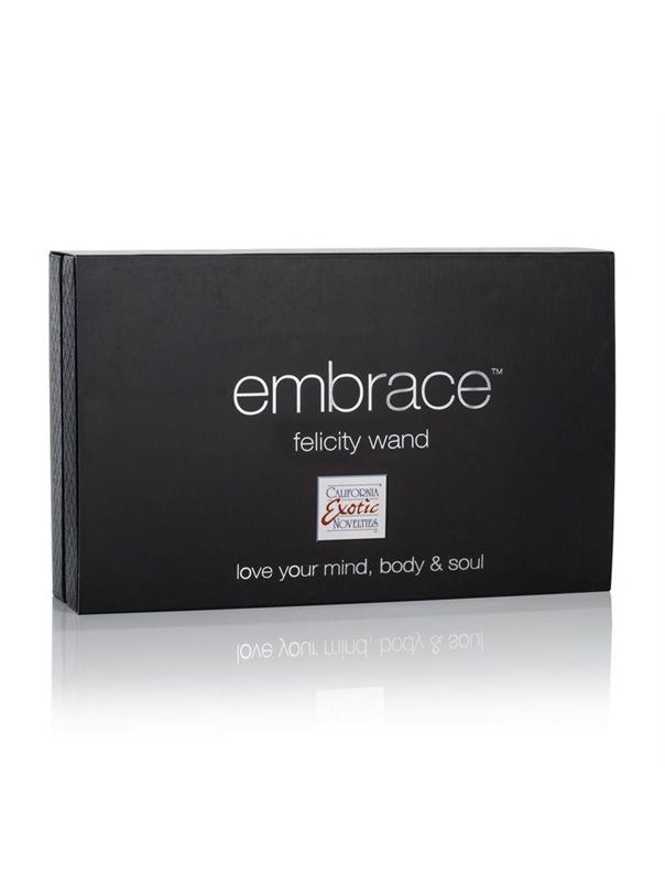 Розовый вибромассажер Embrace Felicity Wand - 21 см.