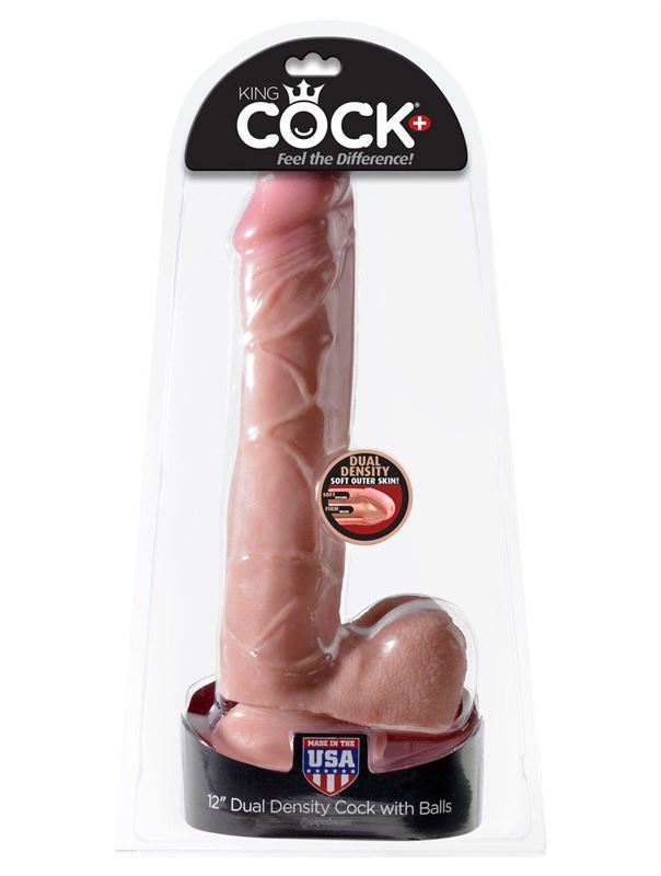 Фаллоимитатор с мошонкой Dual Density 12 Cock with Balls