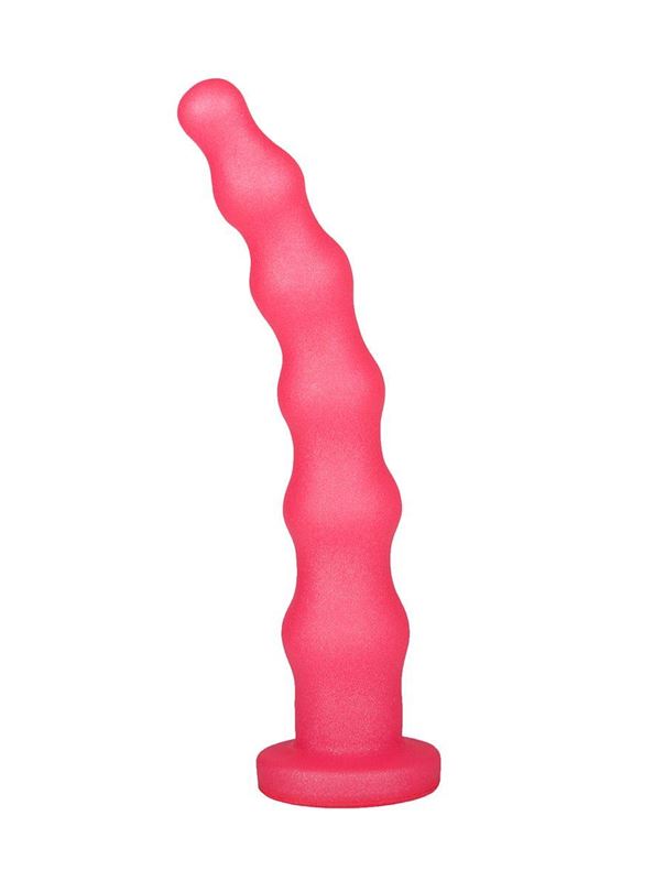 Розовый гелевый анальный стимулятор (20 см)