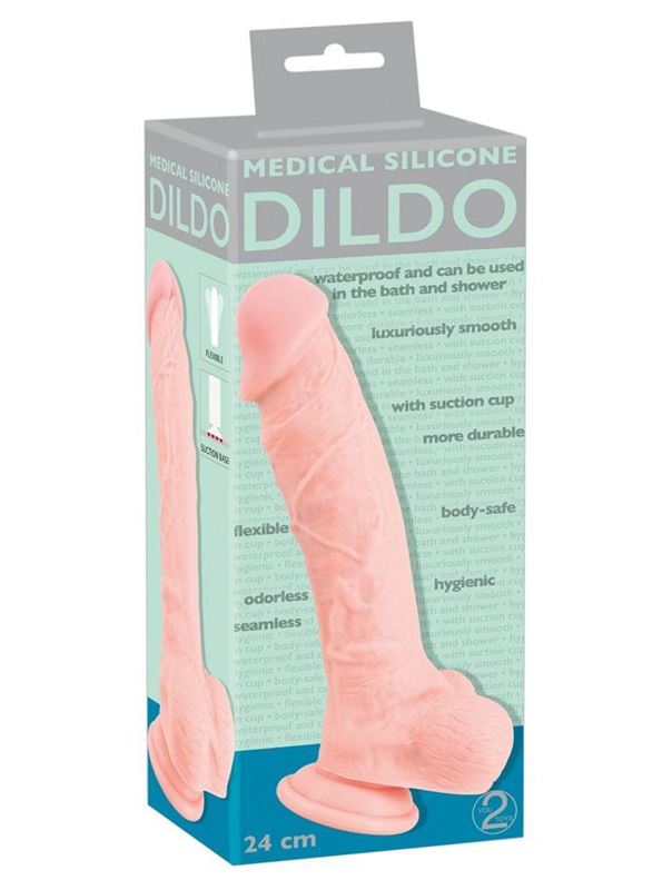 Реалистичный фаллоимитатор Medical Silicone Dildo (24 см)