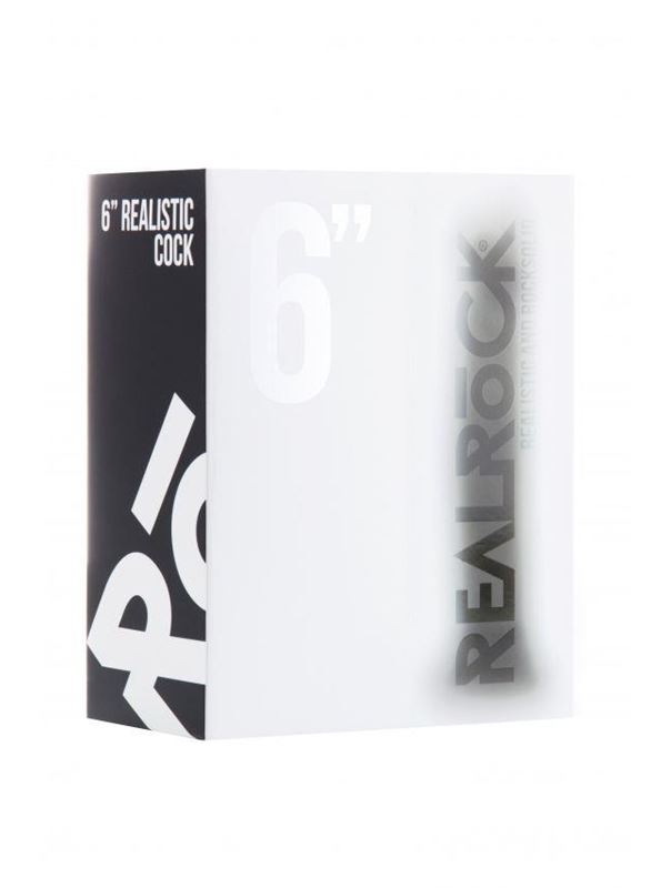 Чёрный фаллоимитатор Realistic Cock 6 (15 см)