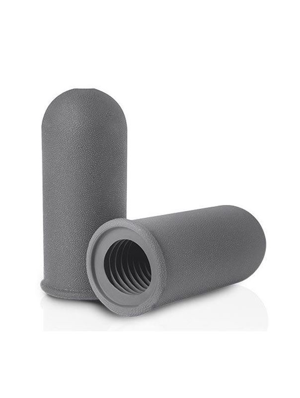 Серый мастурбатор с рёбрышками внутри SILICONE MASTURBATOR GREY