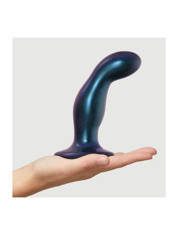 Темно-синяя насадка Strap-On-Me Dildo Plug Snaky - размер M