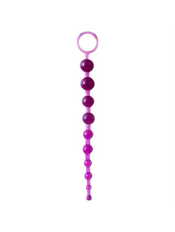 Фиолетовая анальная цепочка Anal Stimulator (26 см)