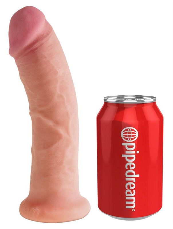 Телесный фаллоимитатор на присоске Dual Density 8 Cock - 20,3 см.