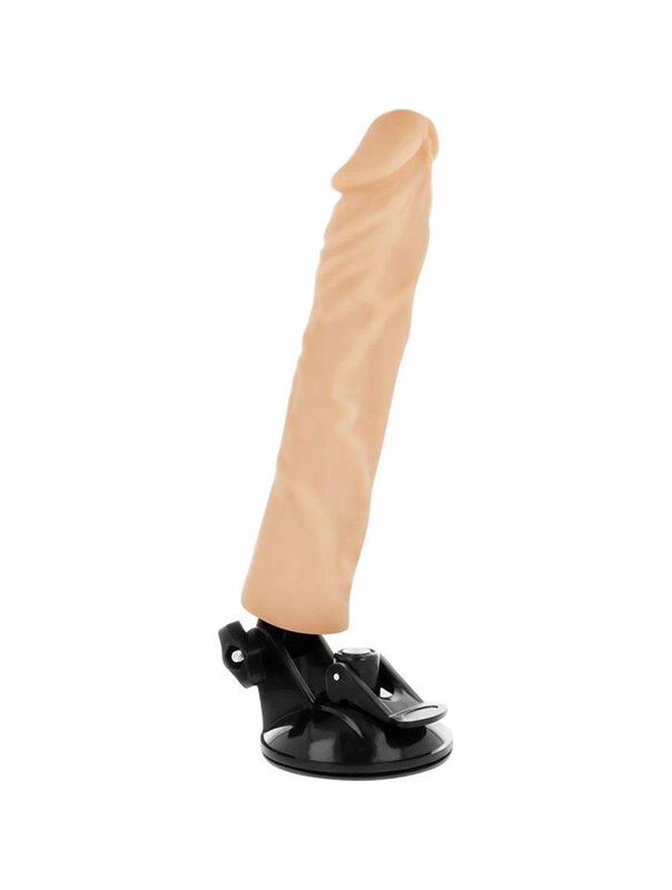 Телесный вибратор на мощной присоске Basecock Realistic Vibrator Remote Control (21 см)