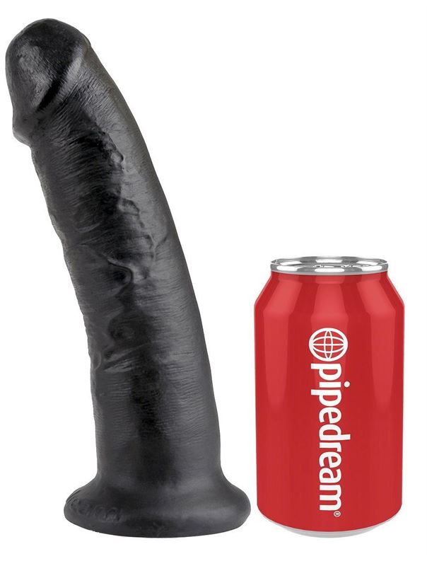Чёрный фаллоимитатор 9" King Cock (22,9 см)